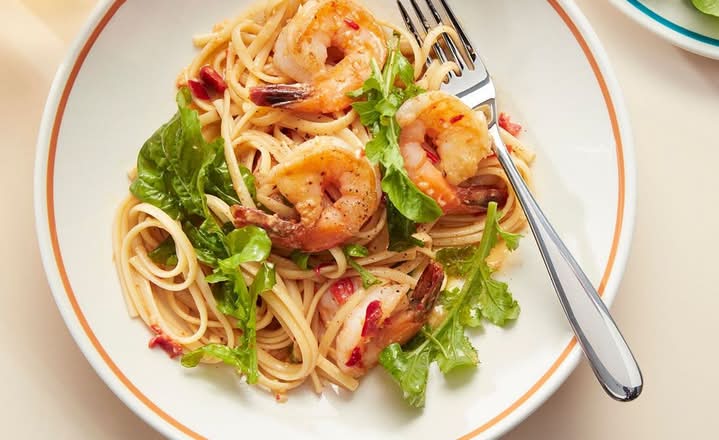prawn linguine