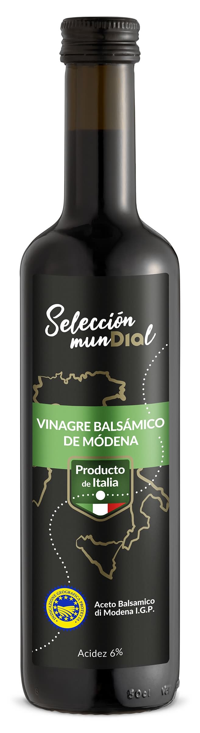 Vinagre Balsámico De Módena Selección Mundial De Dia Botella 500 Ml