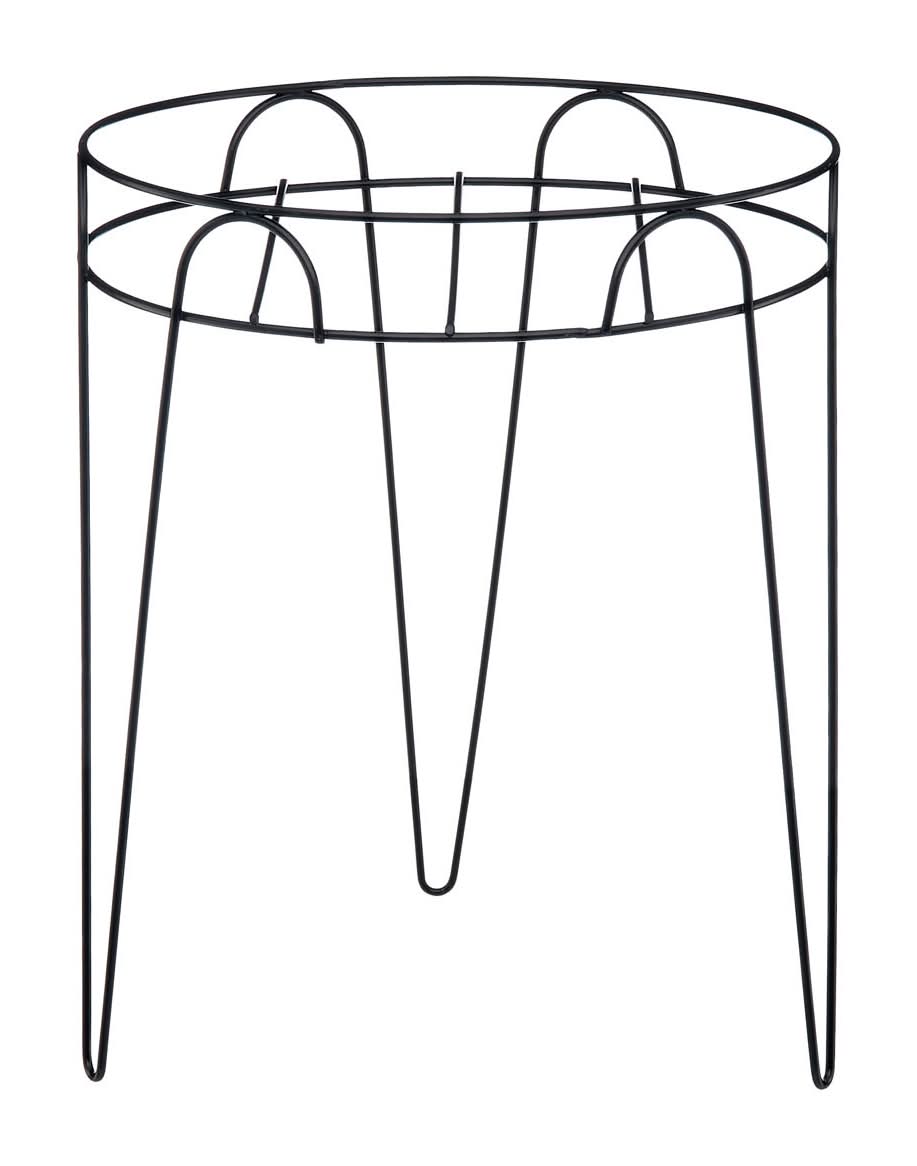 TrueLiving Decorative Metal Plant Stand, Black