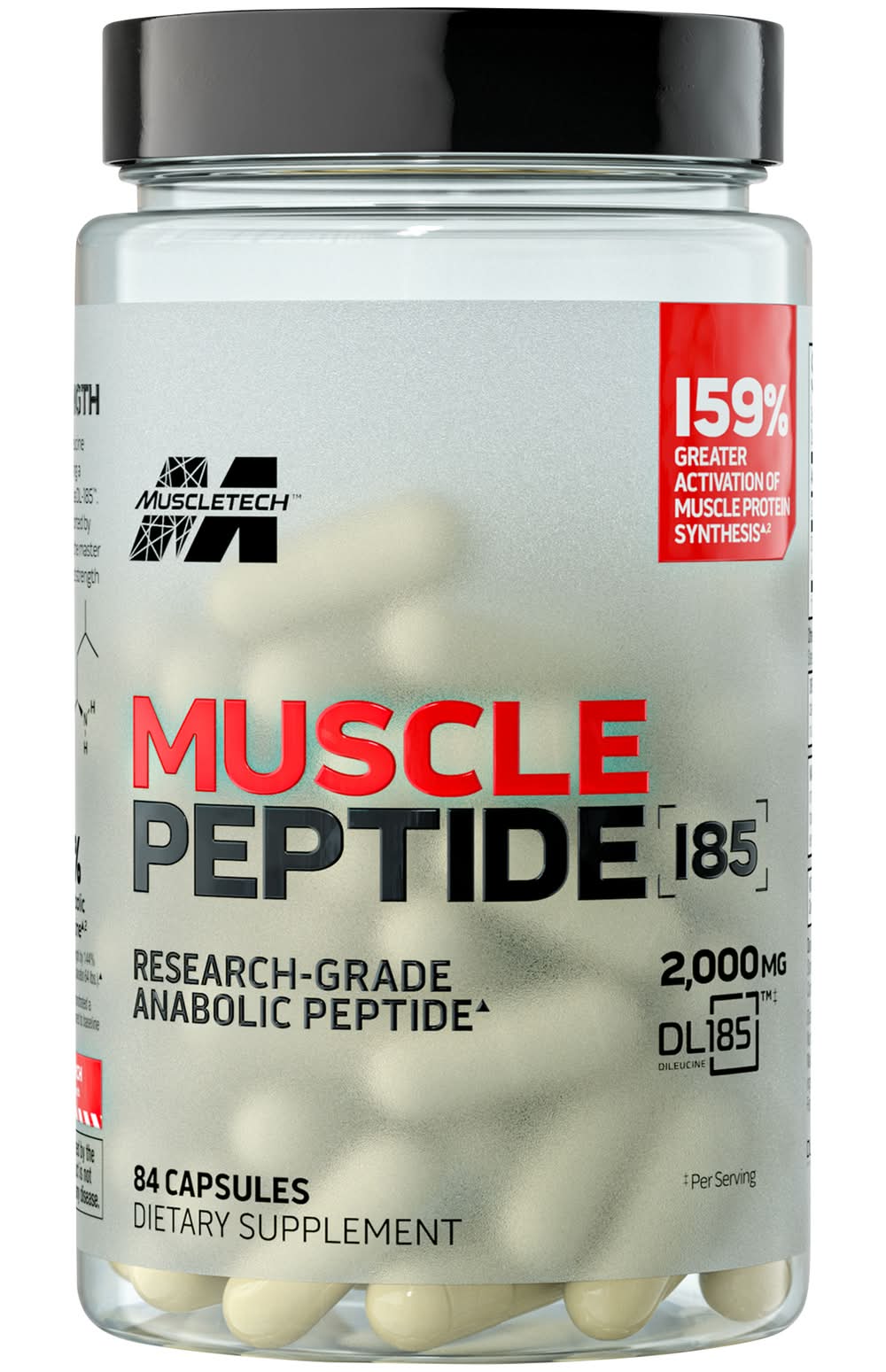 Muscle Peptide 185 For Anabolic Strength (84 Capsules)
