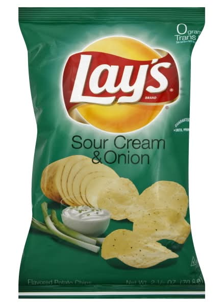 Lay's Potato Chips, Sour Cream & Onion (2.5 oz)