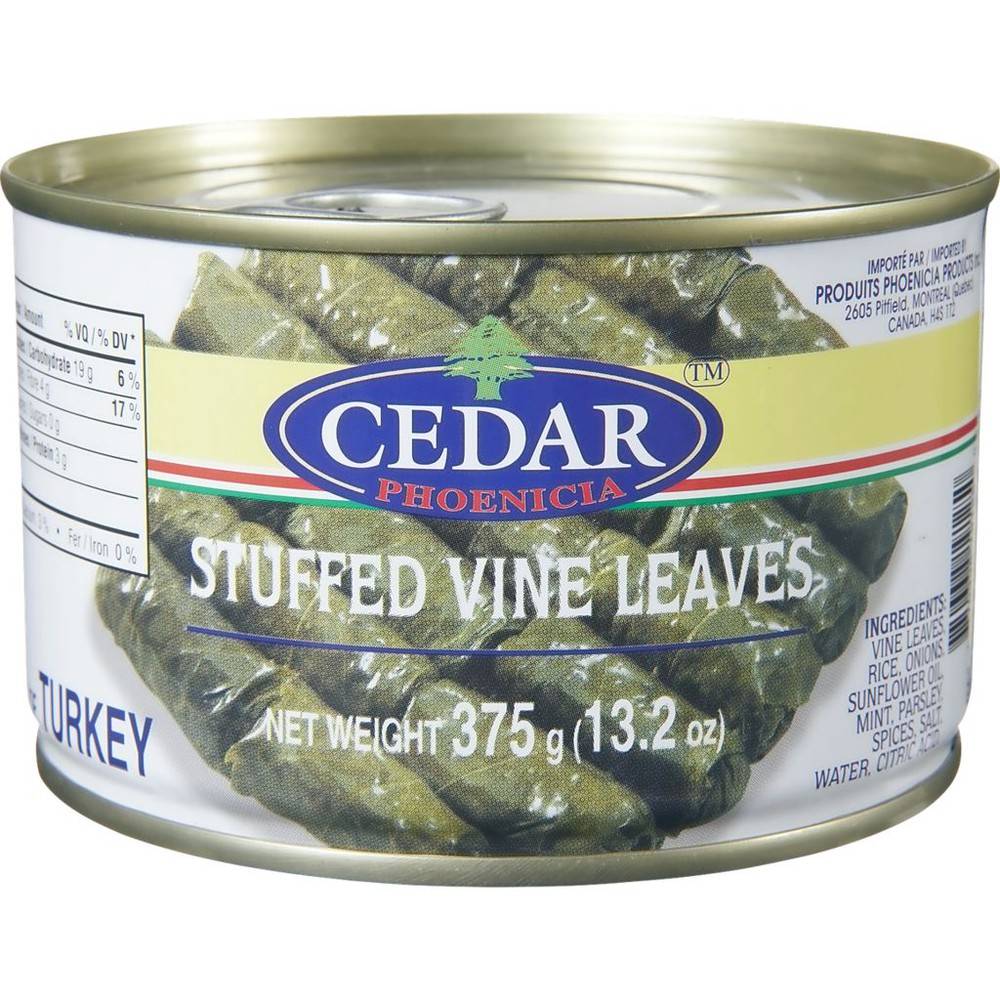 Cedar feuilles de vigne farcies (375 g) - stuffed vine leaves (375 g)