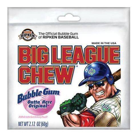 Big League Chew Bubble Gum Outta Here Original 2.12oz