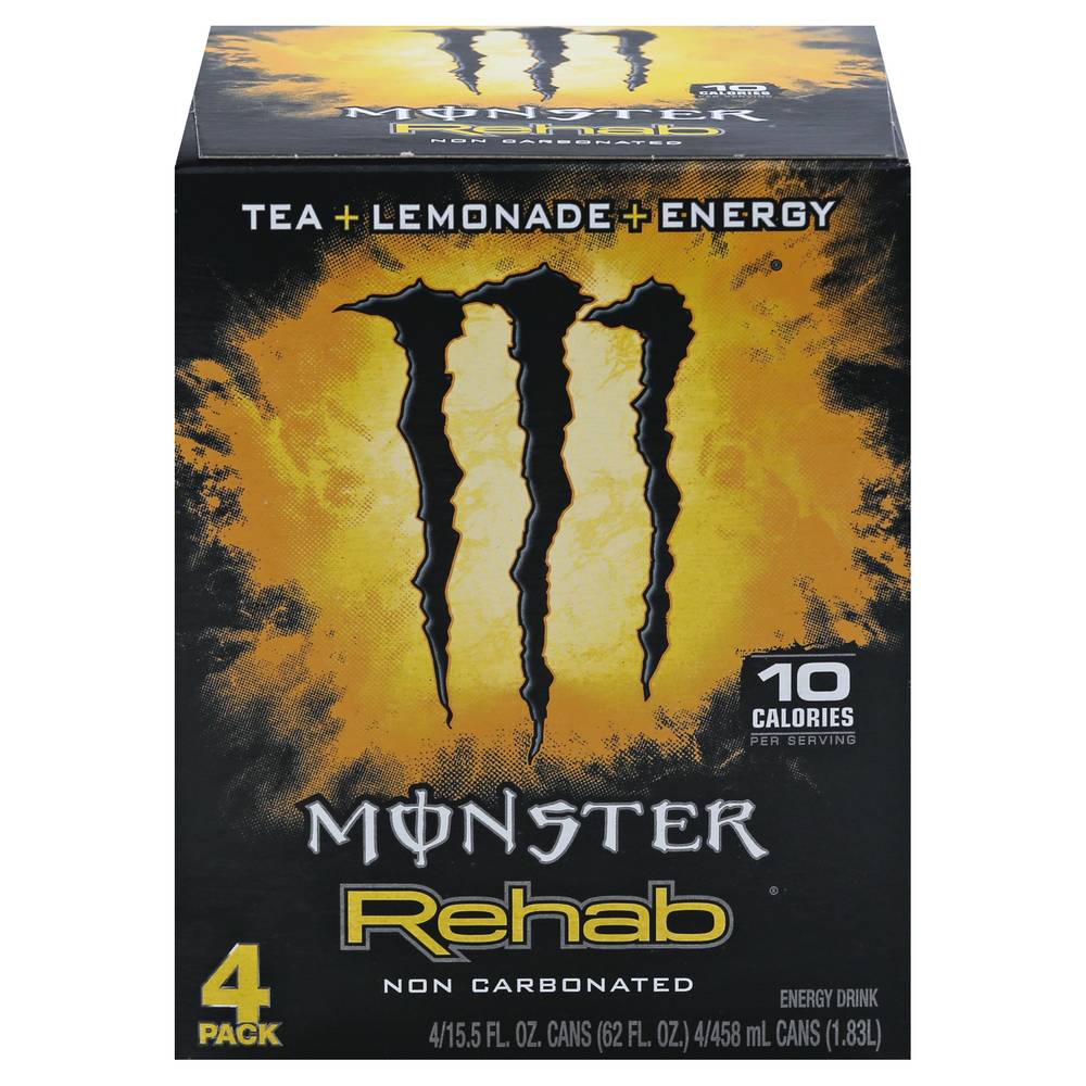 Monster Energy Rehab Energy Drink (4 x 15.5 fl oz)