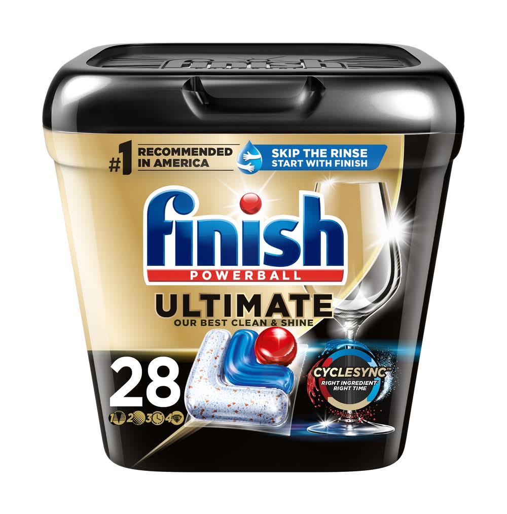 Finish Cyclesync Ultimate Powerball Dish Detergent Tabs (28 ct)