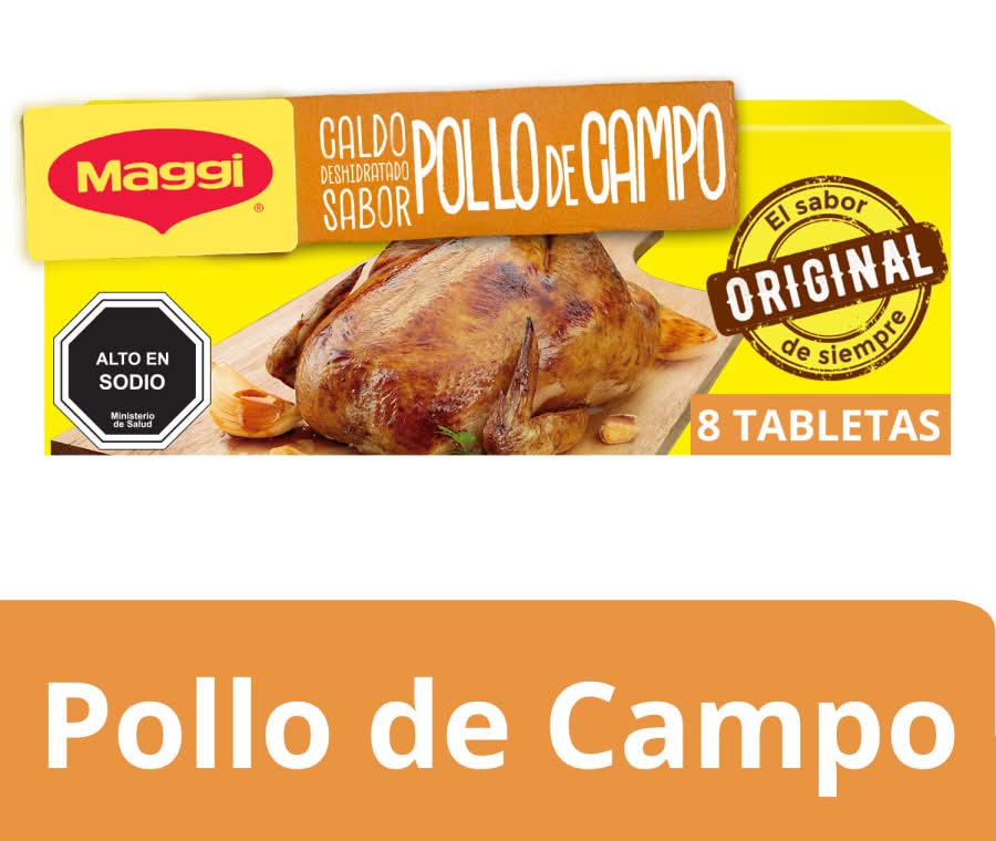 Maggi · Caldo sabor pollo de campo (8 un)
