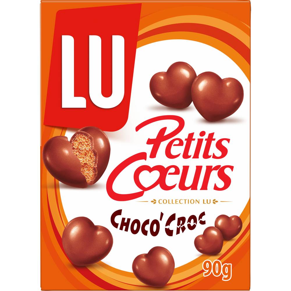 Petits Coeurs - Biscuits enrobés de chocolat au lait (90g)