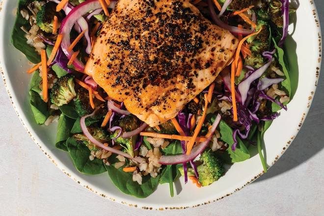 Pan-Seared Salmon Grain Bowl