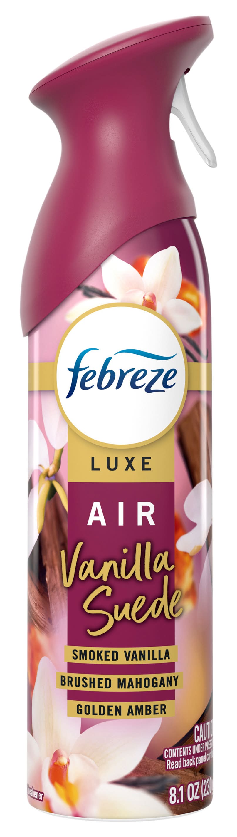 Febreze Luxe Air Freshener Spray, Vanilla Suede (8.1 oz)