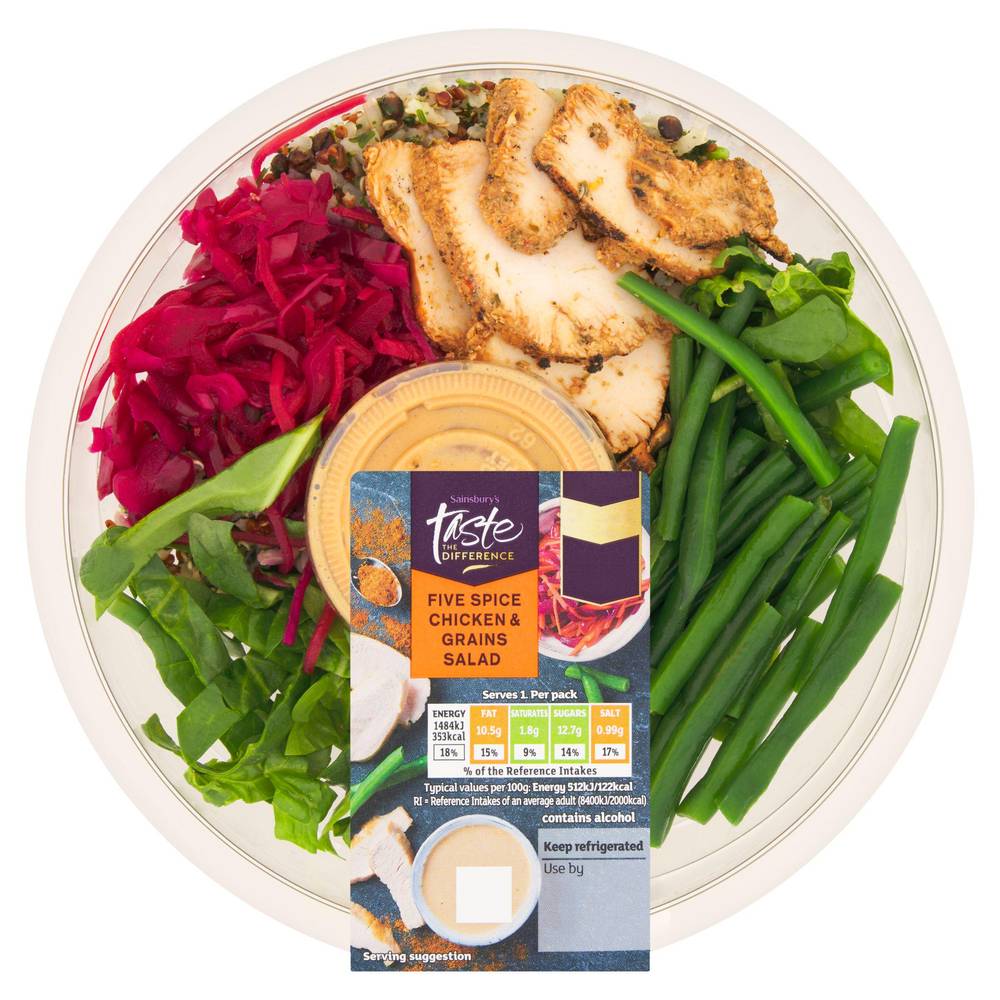 Sainsbury's Five Spiced Chicken & Grains Salad, Taste the Difference