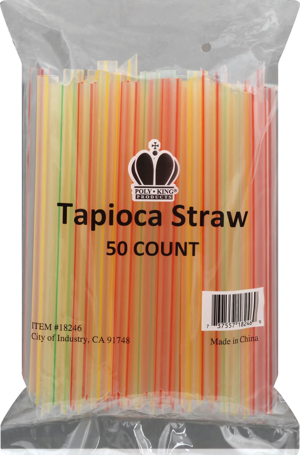 Poly King Tapioca Straws (2.4 oz)