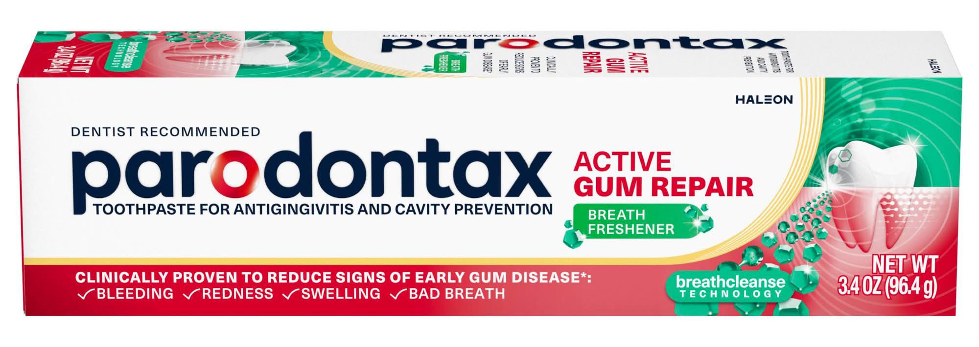 Parodontax Active Gum Repair Breath Freshener Toothpaste (3.4 oz)