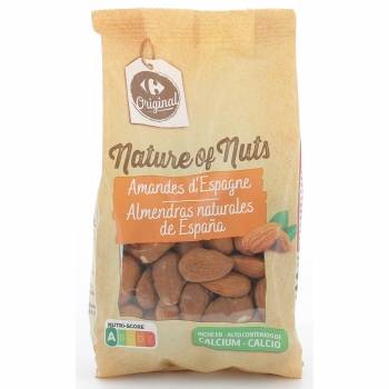 Almendras crudas con piel Original Carrefour 200 g.