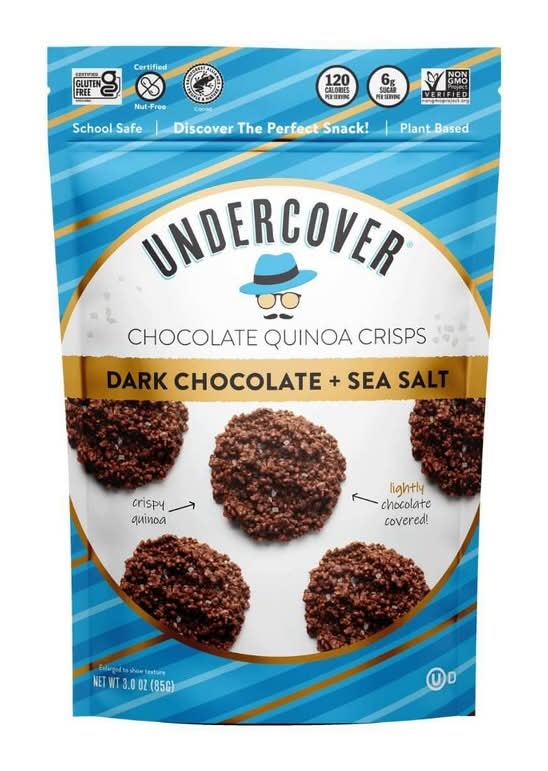 Undercover Dark Chocolate Sea Salt Chocolate Quinoa Crisps 3oz