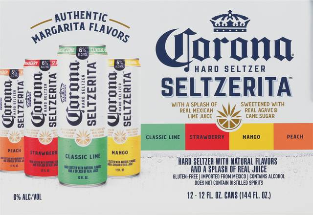 Corona Seltzerita Margarita Flavors Hard Seltzer Variety pack (12 ct, 12 fl oz)