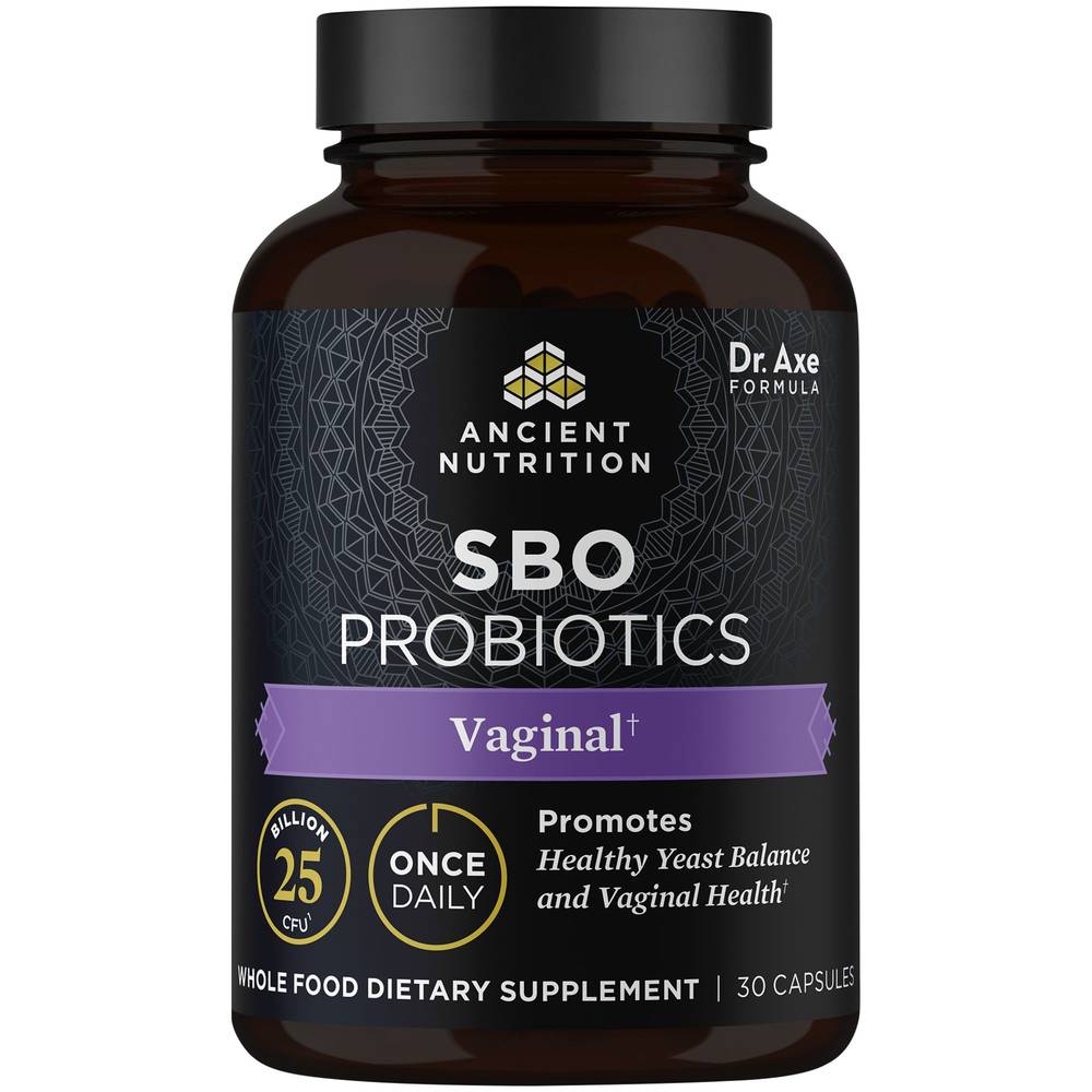 Sbo Probiotics - Vaginal Health & Promotes A Healthy Yeast Balance (30 Capsules)