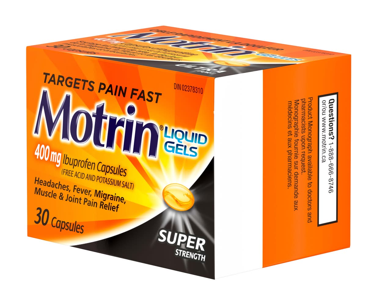 Motrin Super Strength Ibuprofen Liquid Gel Capsules 400 mg Delivery Near Me | Order Online