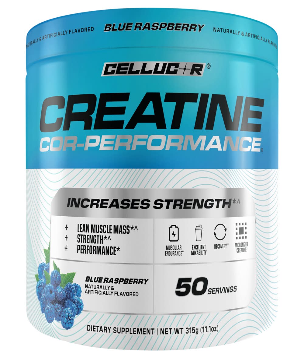 Cellucor Creatine Cor-Performance Dietary Supplement, Blue Raspberry (11.1 oz)