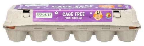 Sprouts Cage Free Large Brown Grade A Eggs