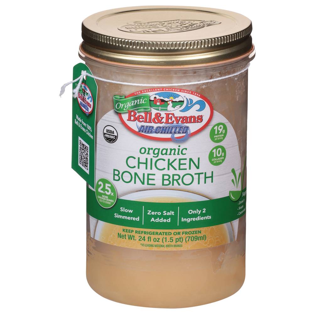 Bell & Evans Air Chilled Organic Chicken Bone Broth (24 fl oz)