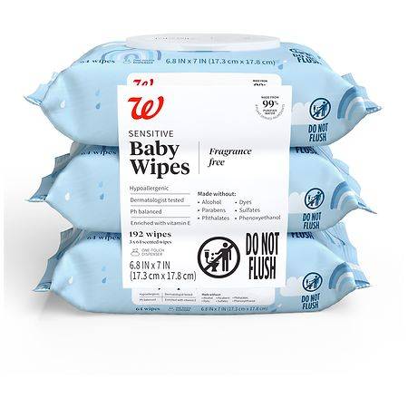 Walgreens Sensitive Baby Wipes (192 ct)