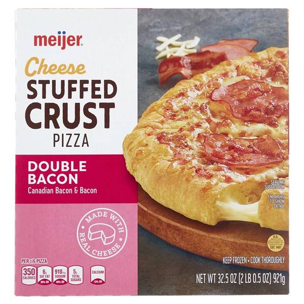 Meijer Stuffed Crust Double Bacon Frozen Pizza