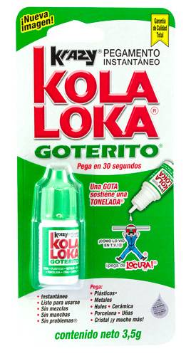 KOLA LOKA · Pegamento instantáneo goterito (3,5 g)