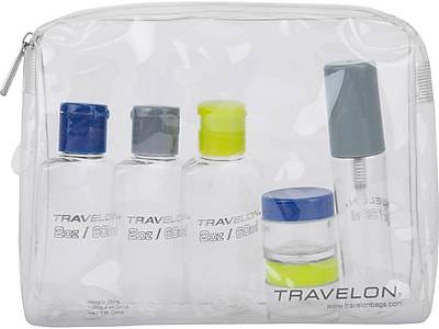 Travelon Plastic Toiletry Bag Kit, Clear