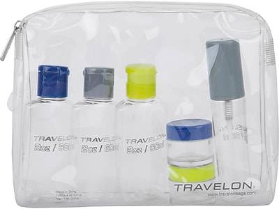 Travelon 7.5 Plastic Toiletry Bag Kit, Clear (02037-001)