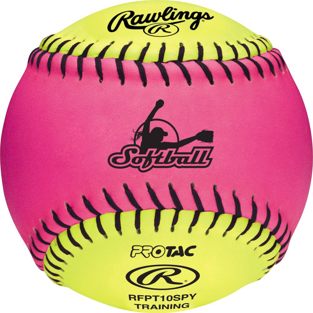Rawlings 10" Optic Pink/Optic Yellow Fpex Soft Training Ball