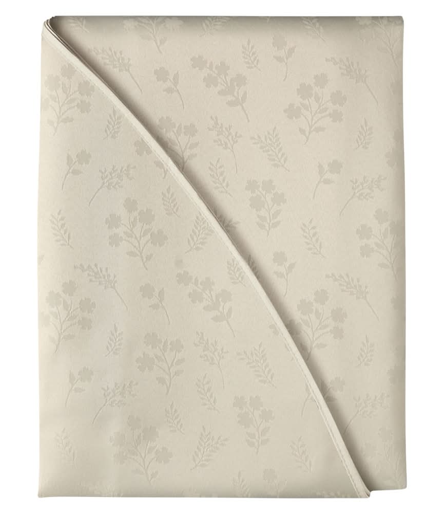KIRKTON HOUSE 70" Round Premium Jacquard Tablecloth, White
