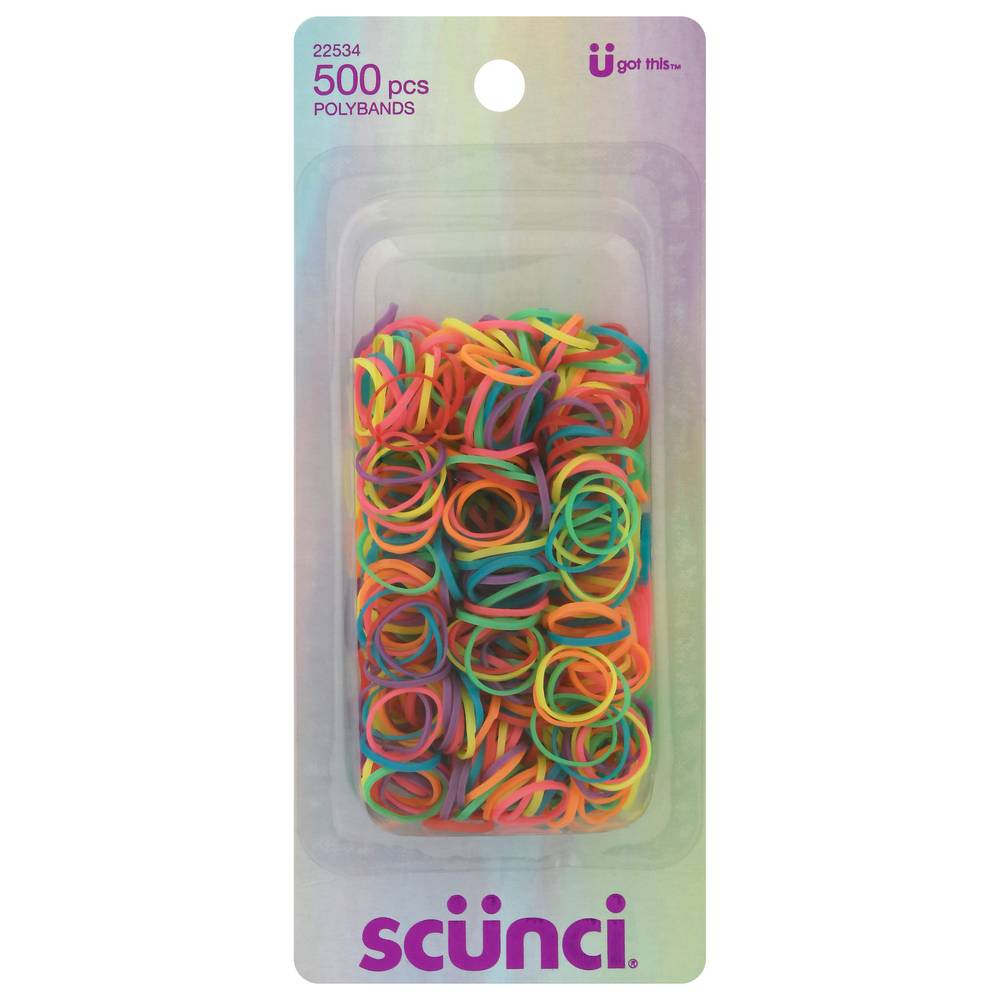 Scunci Assorted Color Polybands (1.6 oz)