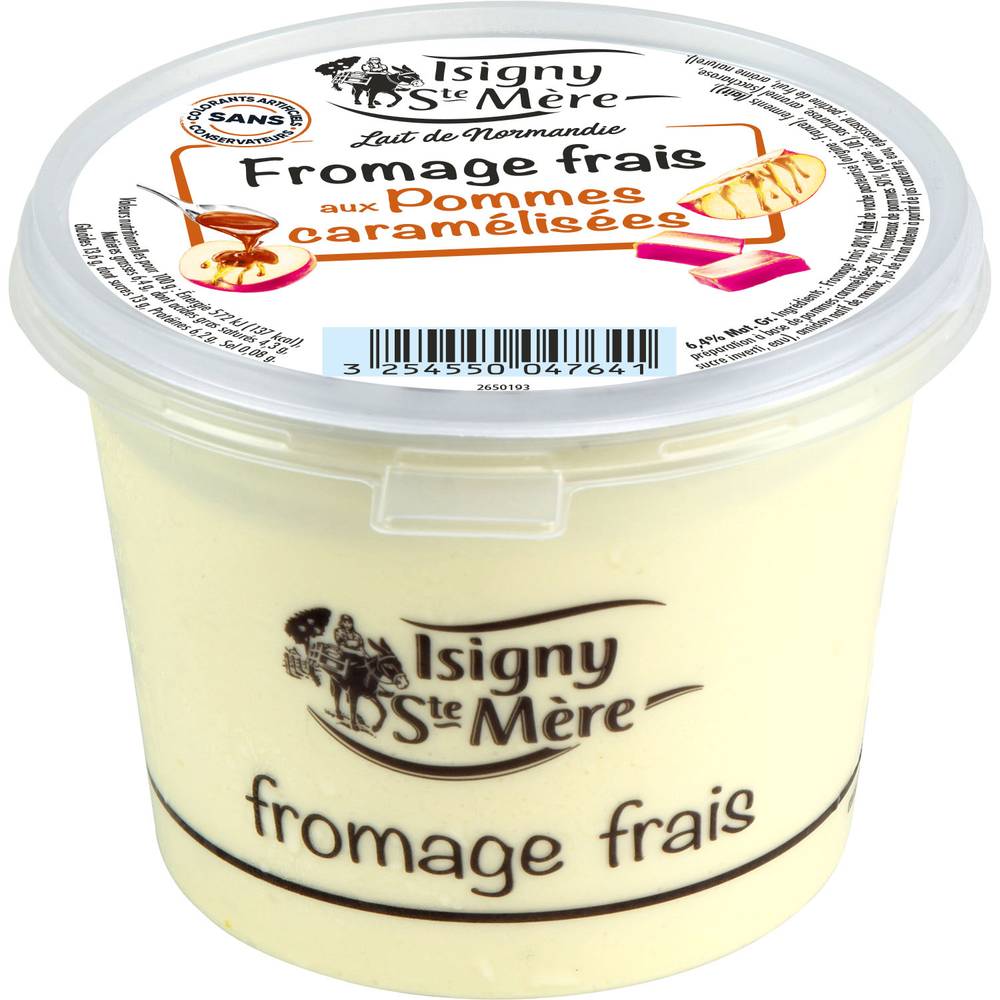 Isigny Sainte-Mère - Fromage frais aux pommes caramélisées