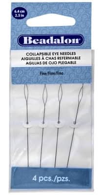 Beadalon Fine Collapsible Eye Needles, 2.5 in (4 ct)