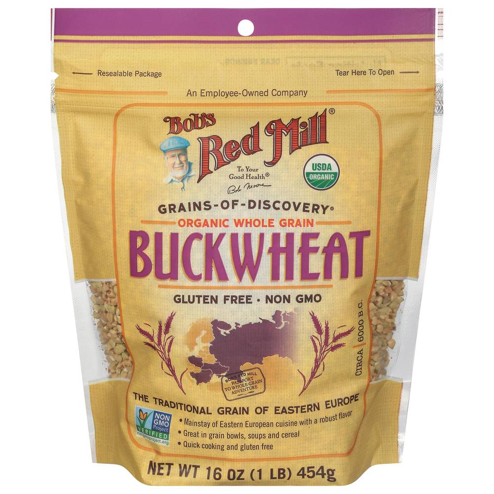 Bob's Red Mill Organic Gluten Free Whole Grain Buckwheat (16 oz)