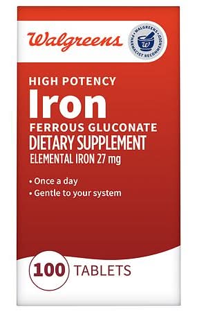 Walgreens Ferrous Gluconate High Potency