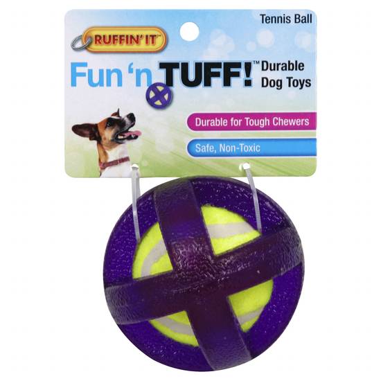 Ruffin' It Fun 'N Tuff Tennis Ball Dog Toy