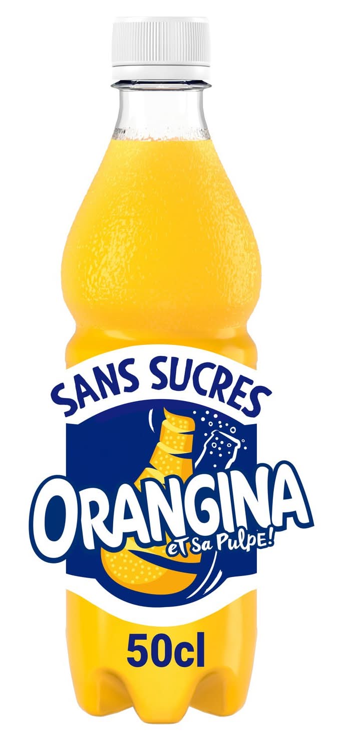 Orangina - Soda à l'orange et sa pulpe sans sucres (500ml)