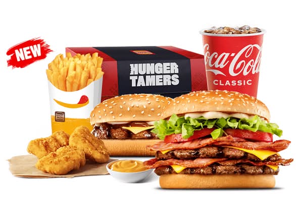 Large Mega Baconator Hunger Tamers