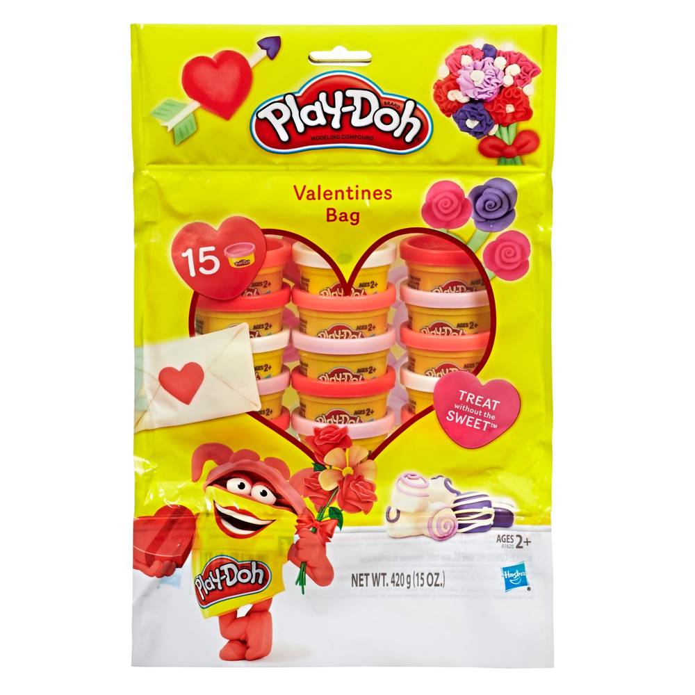 Play-Doh Putty Valentine's Bag, 15 ct