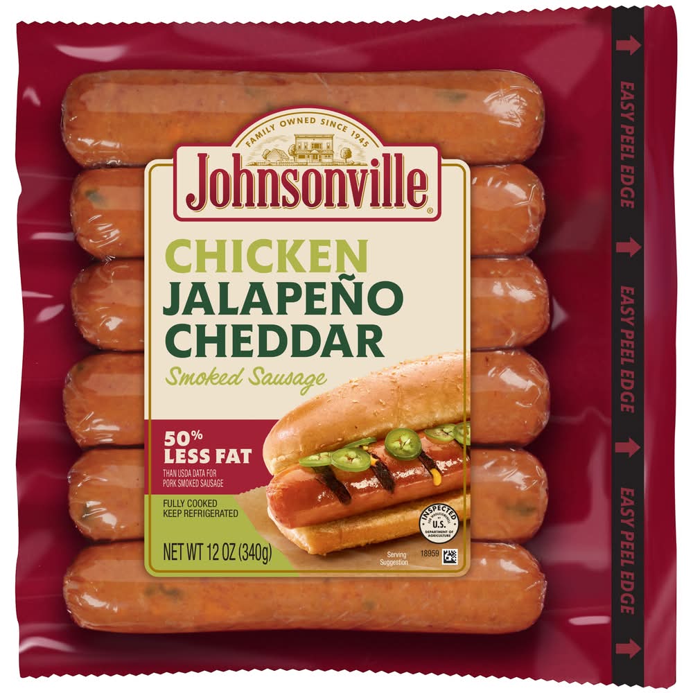 Johnsonville Jalapeno Cheddar Smoked Chicken Sausage (2 oz, 6 ct)