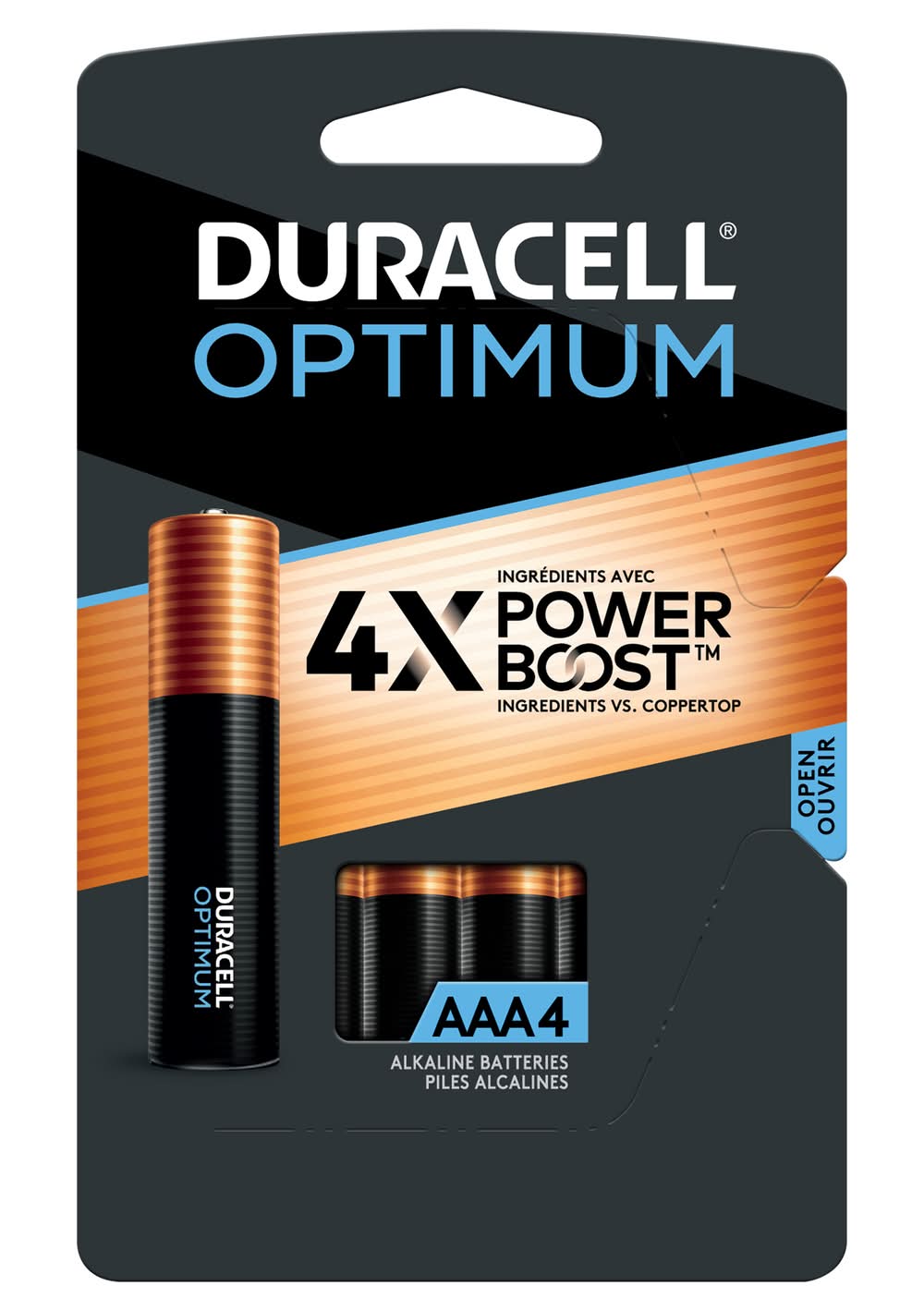Duracell Optimum Extra Life 1.5v Aaa Alkaline Batteries (1.6 oz, 4 ct)