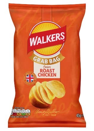 Walkers Roast Chicken, Potato Crisps (45g)