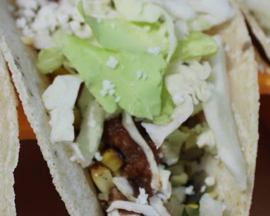 Single Steak Taco with chips and pico