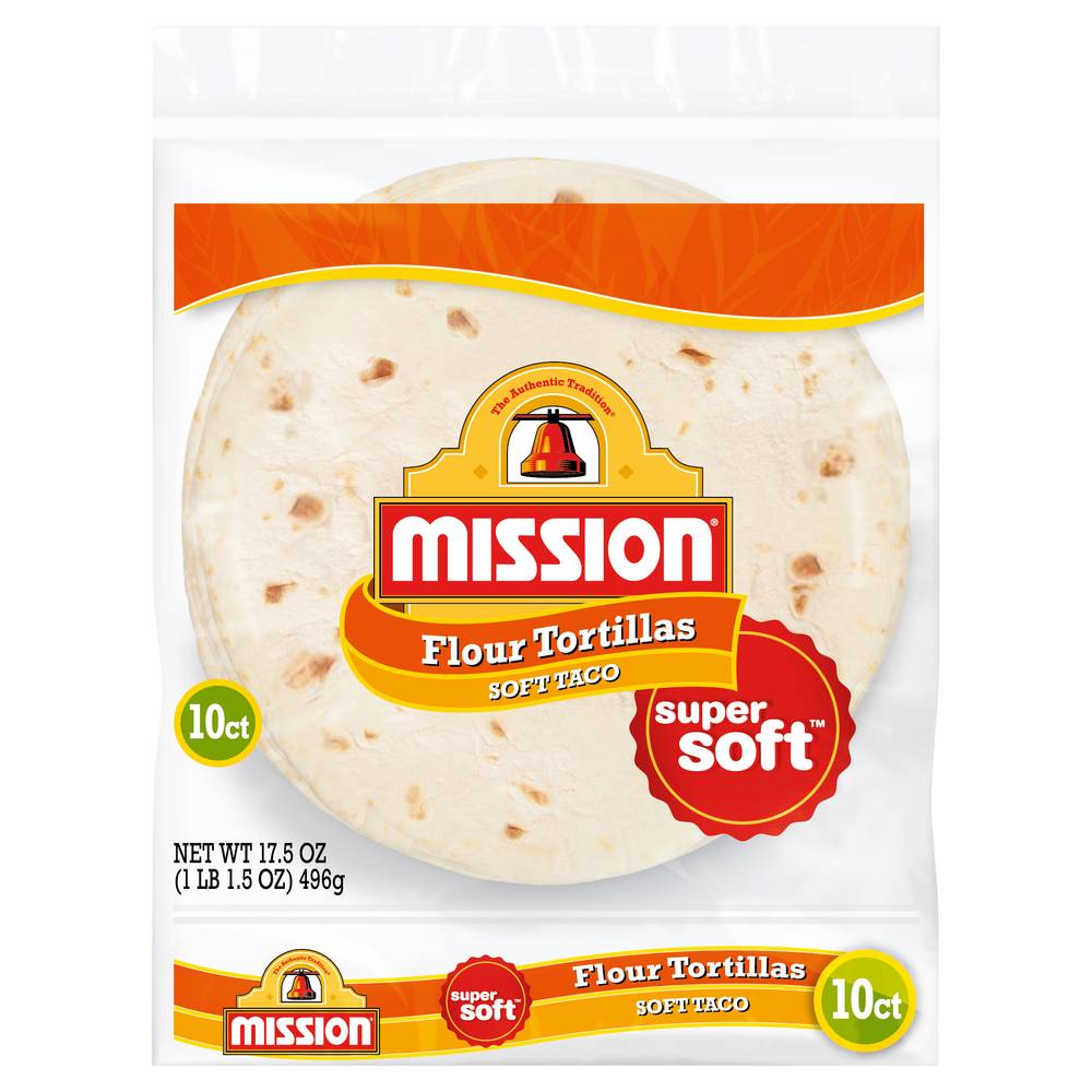 Mission Soft Taco Flour Tortillas (1.09 lbs, 10 ct)