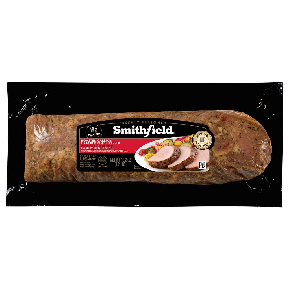 Smithfield Roasted Garlic & Cracked Black Pepper Pork Tenderloin (19.2 oz)