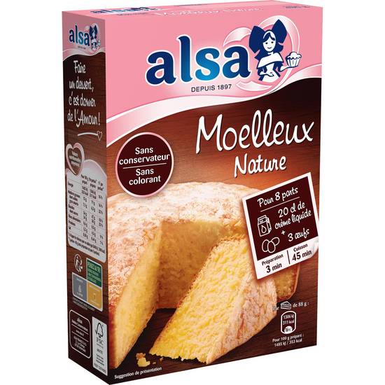 Alsa - Gâteau moelleux nature