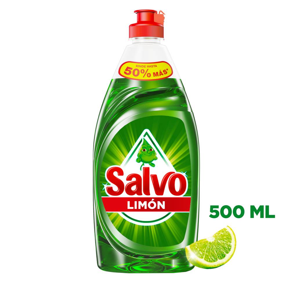 Salvo · Detergente líquido, limón (500 ml)