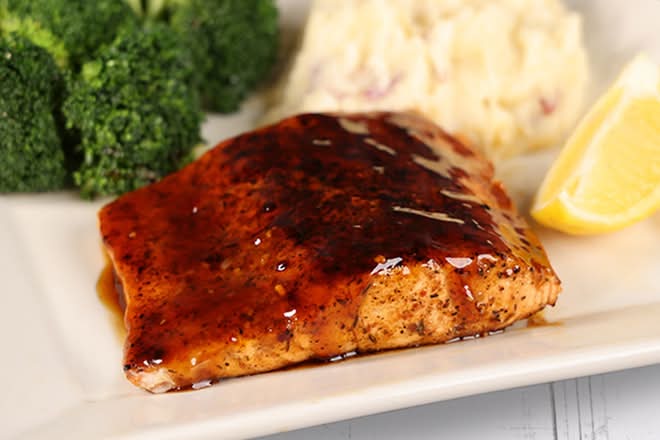 Bourbon Blaze Salmon