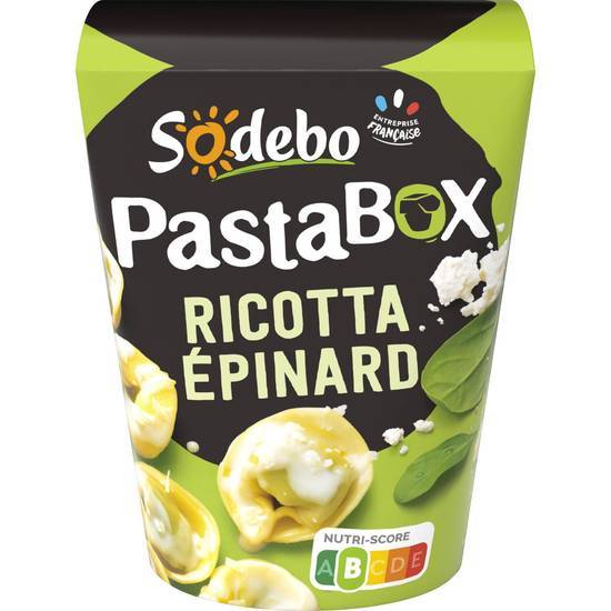 Sodebo - Pastabox tortellini ricotta épinard sauce au parmesan